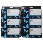 Kit de Tintas HP 730 de 130ml 6 colores DesignJet T1600